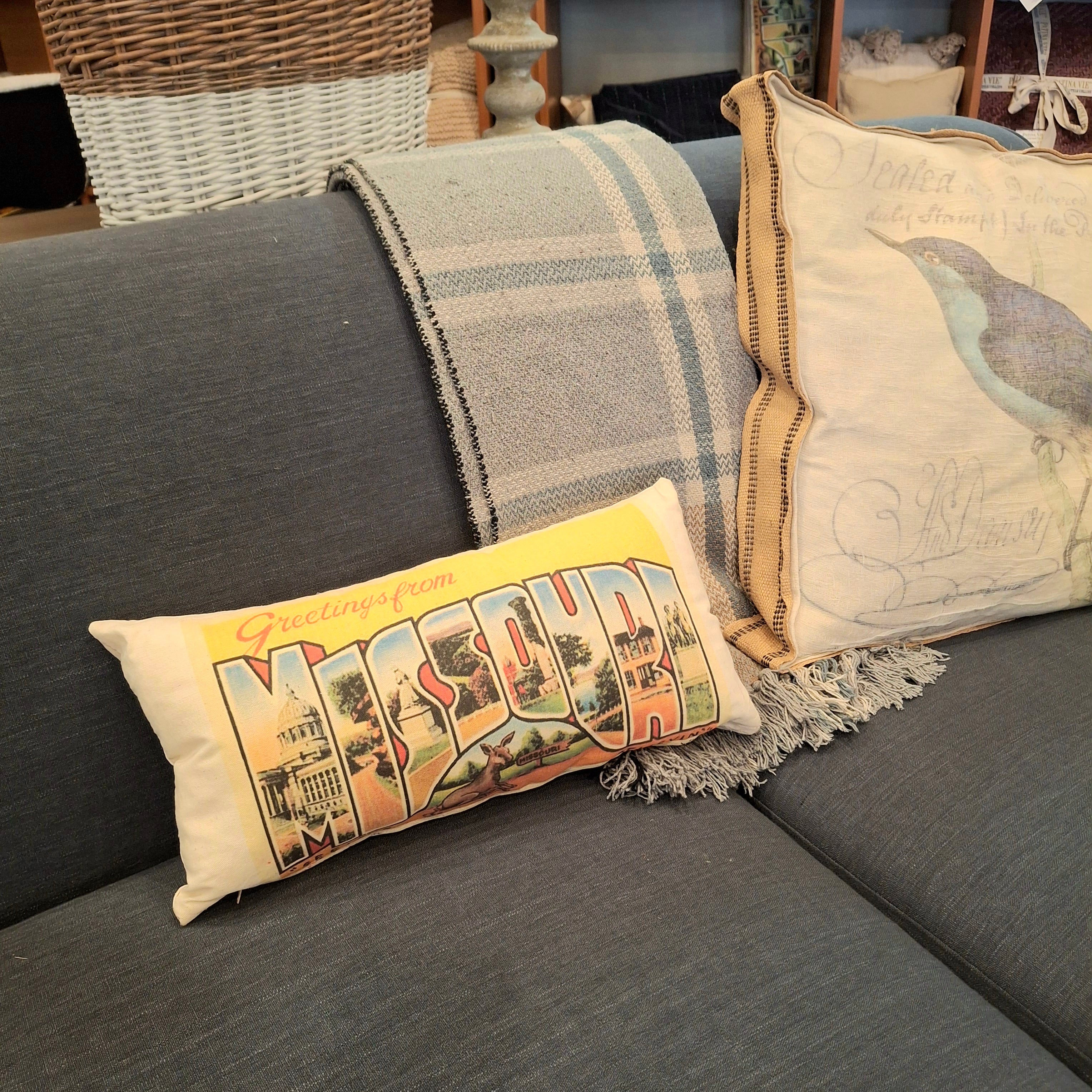Missouri Greetings  Lumbar Pillow
