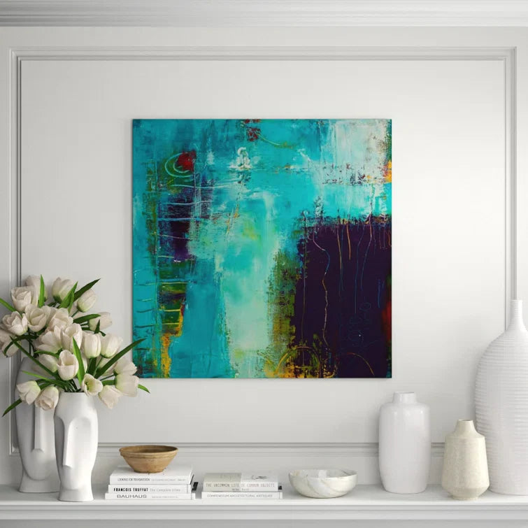 Mighty Ocean 1 Canvas Art by Ann Golumbuk